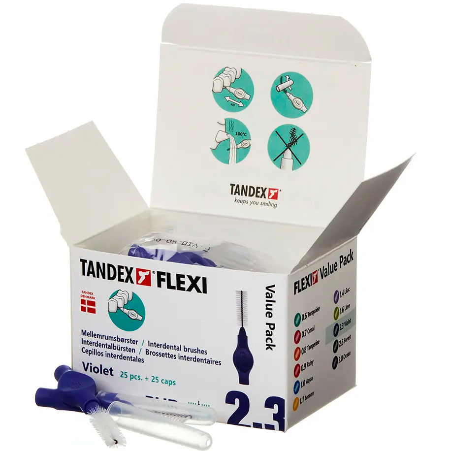 Tandex Flexi 25 Stk. Spaltbürsten ISO 6 VIOLET