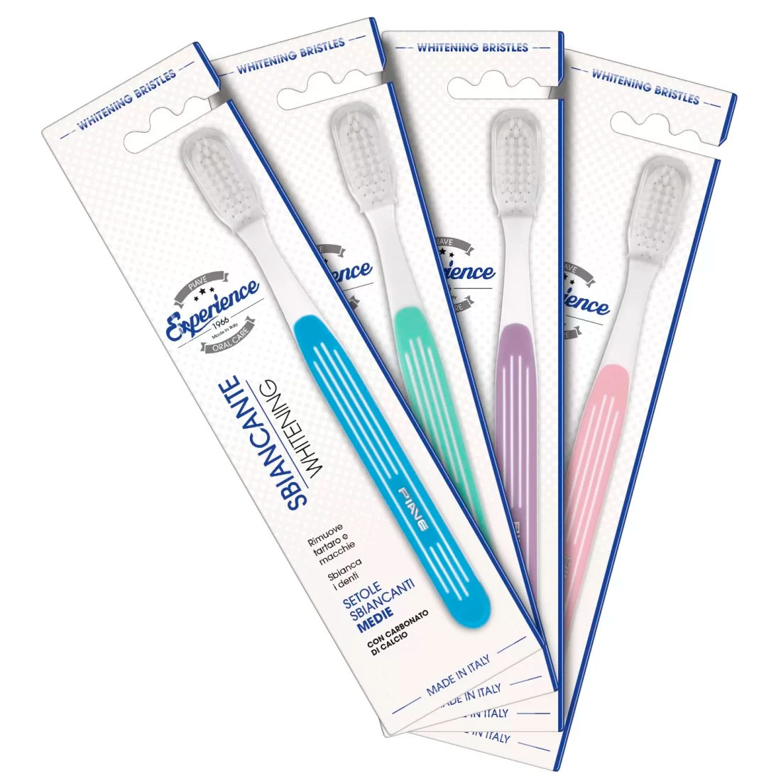 Whitening Zahnbürste PIAVE Experience Calciumcarbonat Medium 1 Stk.