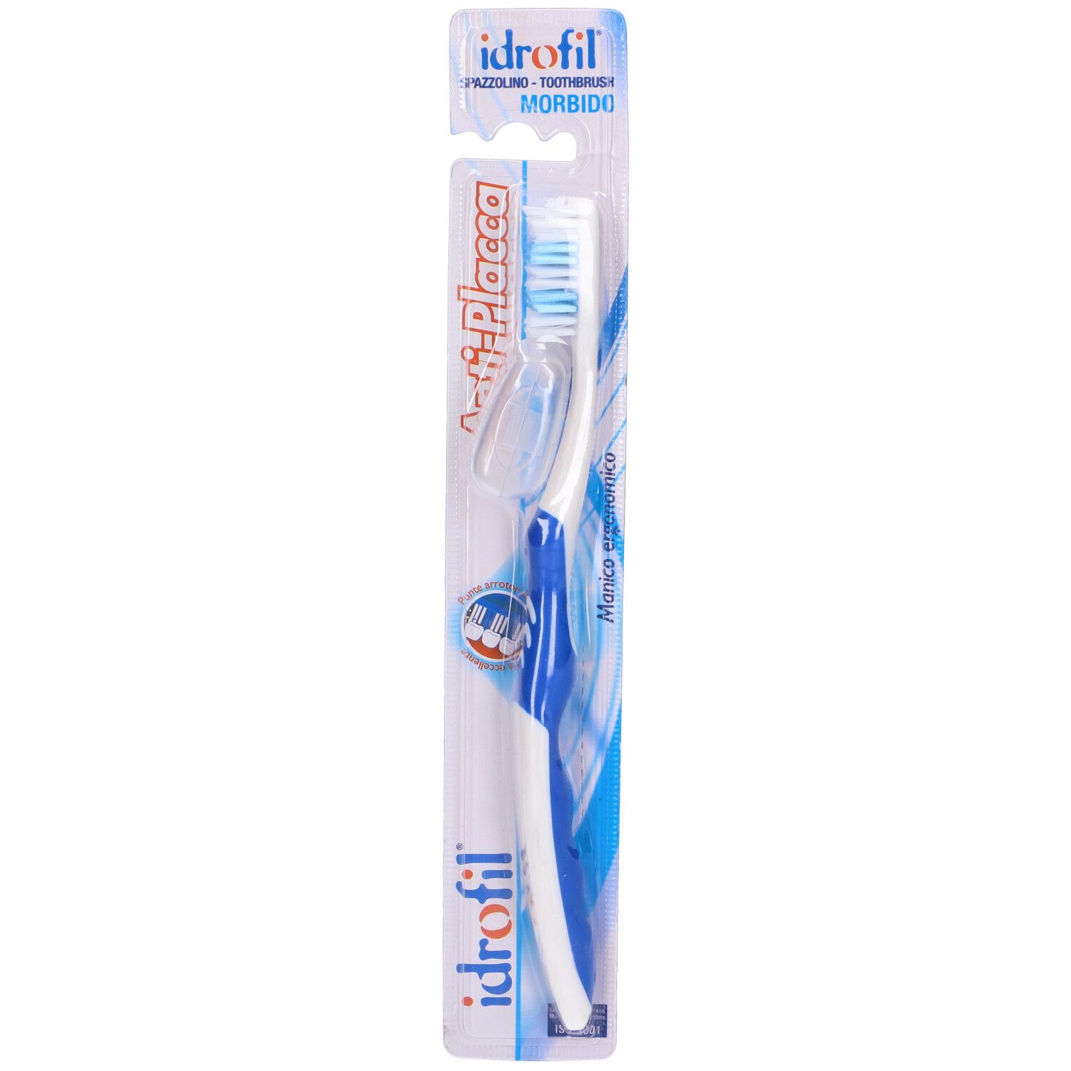 IDROFIL Anti-Plaque Soft Zahnbürste effektive Plaque-Entfernung mit sanftem Komfort