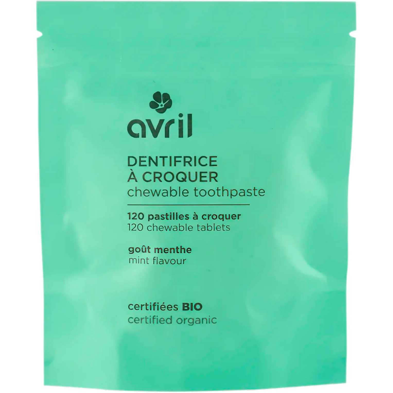 Ökologische Zahnpasta Tabletten AVRIL Mint ps. 120 Stk.