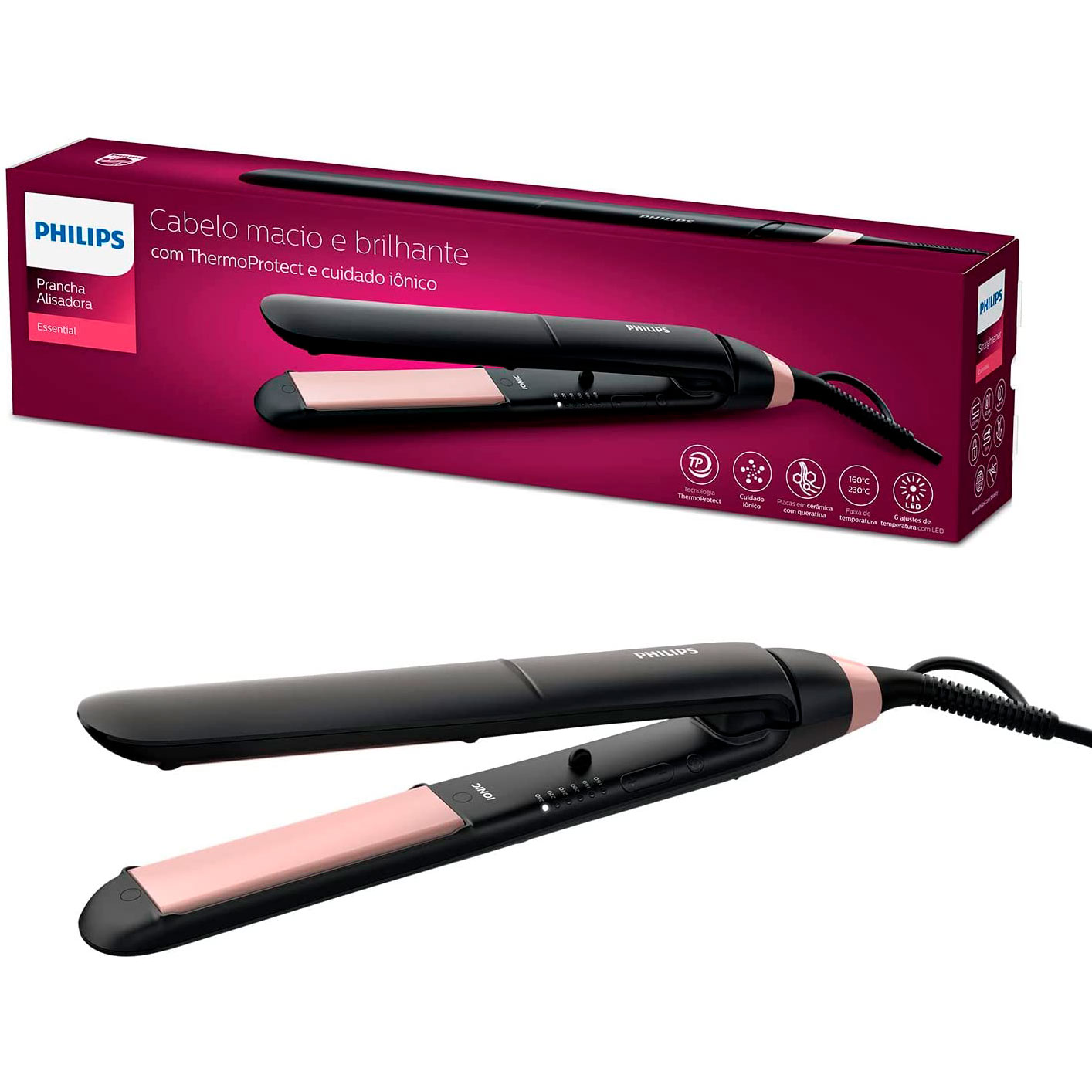 Glattejern PHILIPS ThermoProtect Essential Fladjern BHS 378/00