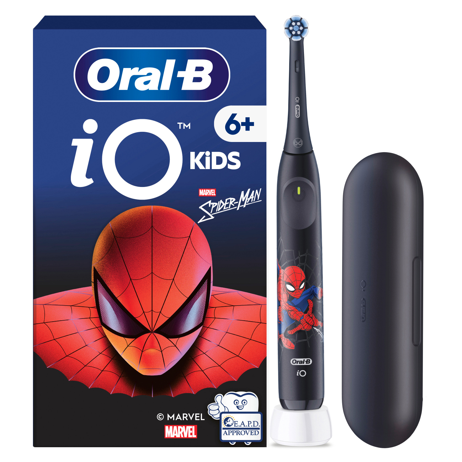 ORAL-B iO Kids 6+ Spider-Man Elektrische Zahnbürste + Aufbewahrungsetui