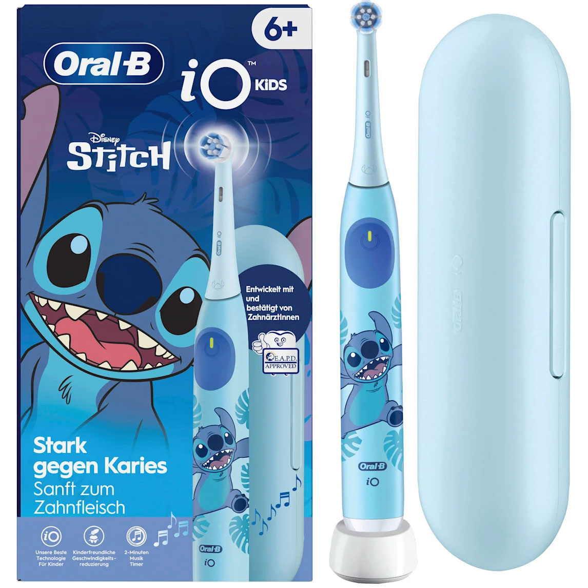 ORAL-B iO Kids 6+ Stitch Elektrische Zahnbürste + Aufbewahrungsetui