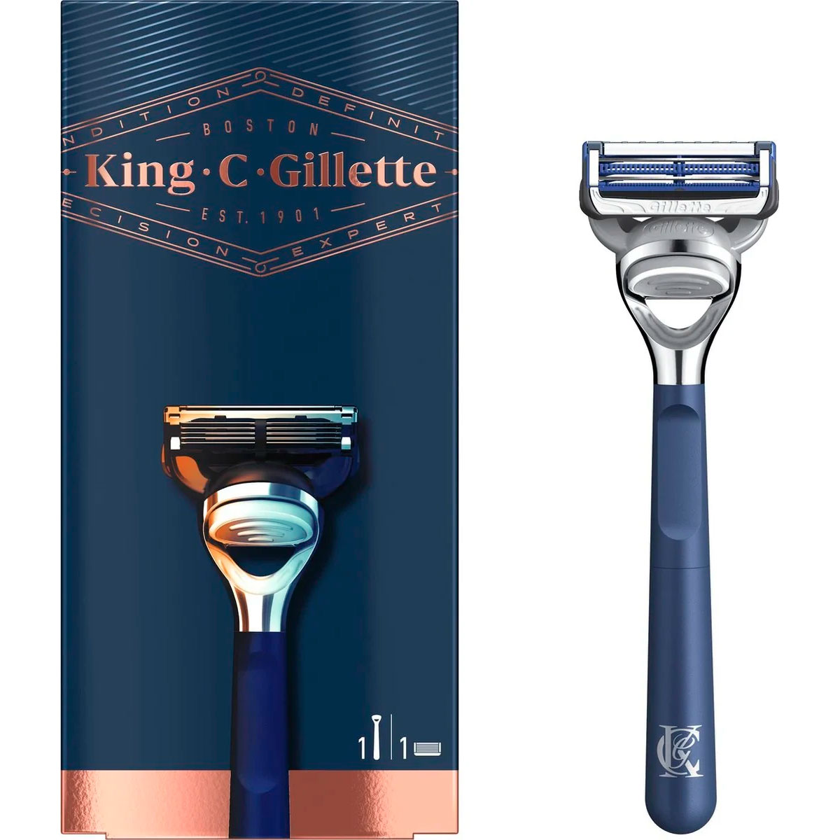 GILLETTE Barberskraber KING C. Face & Contour