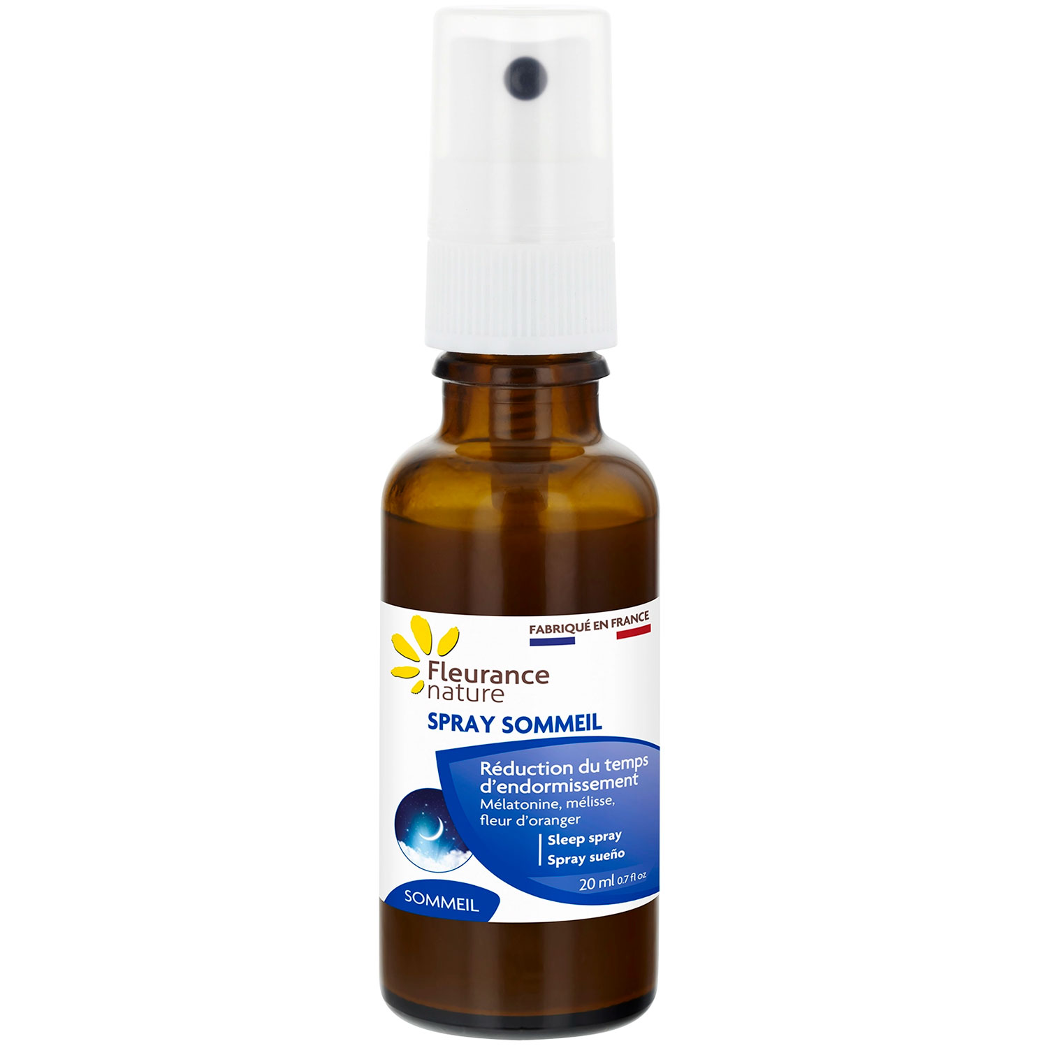 Melatonin Schlafspray FLEURANCE Nature Spray Sommeil 20 ml Natürliche Unterstützung für besseren Schlaf