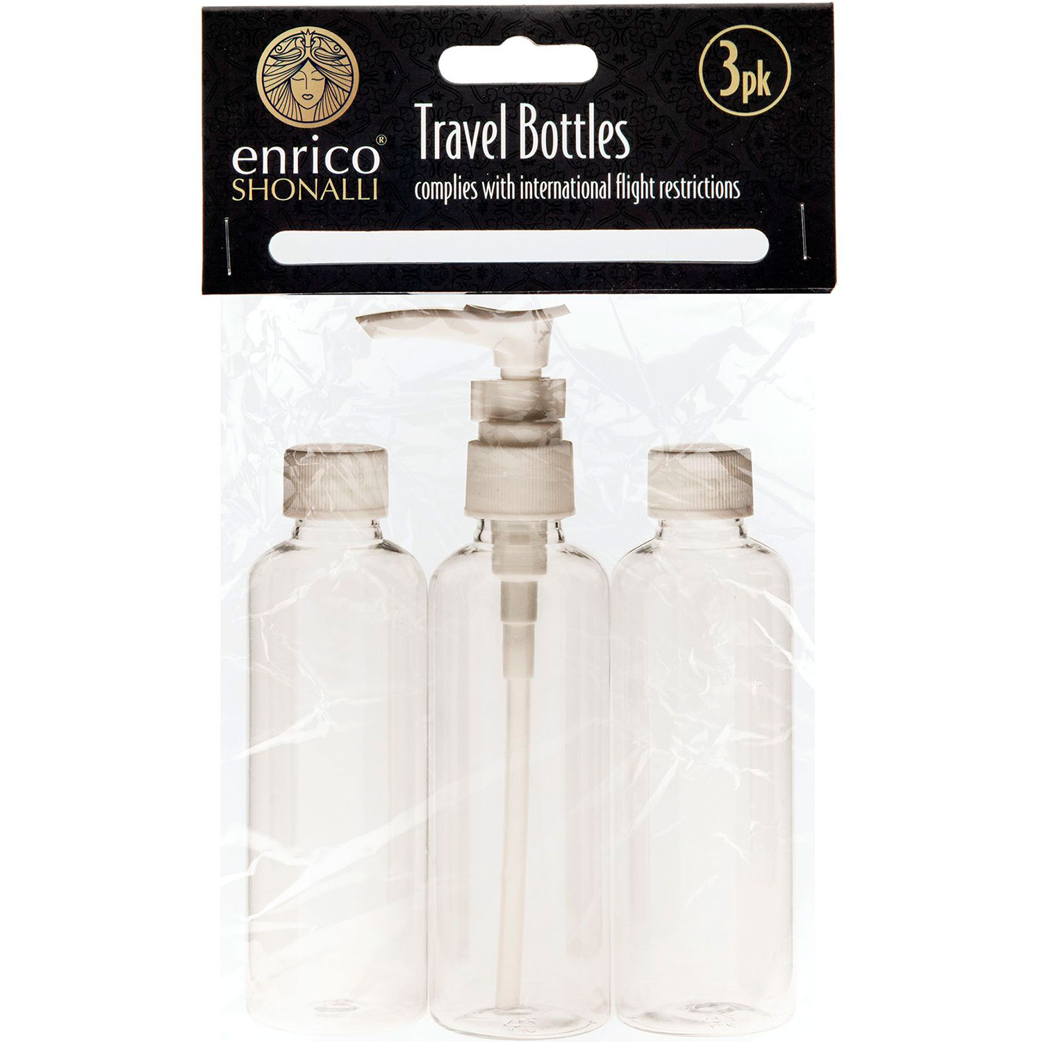 Rejseflasker 3 stk. a ́ 100 ml. + 1 forstøver