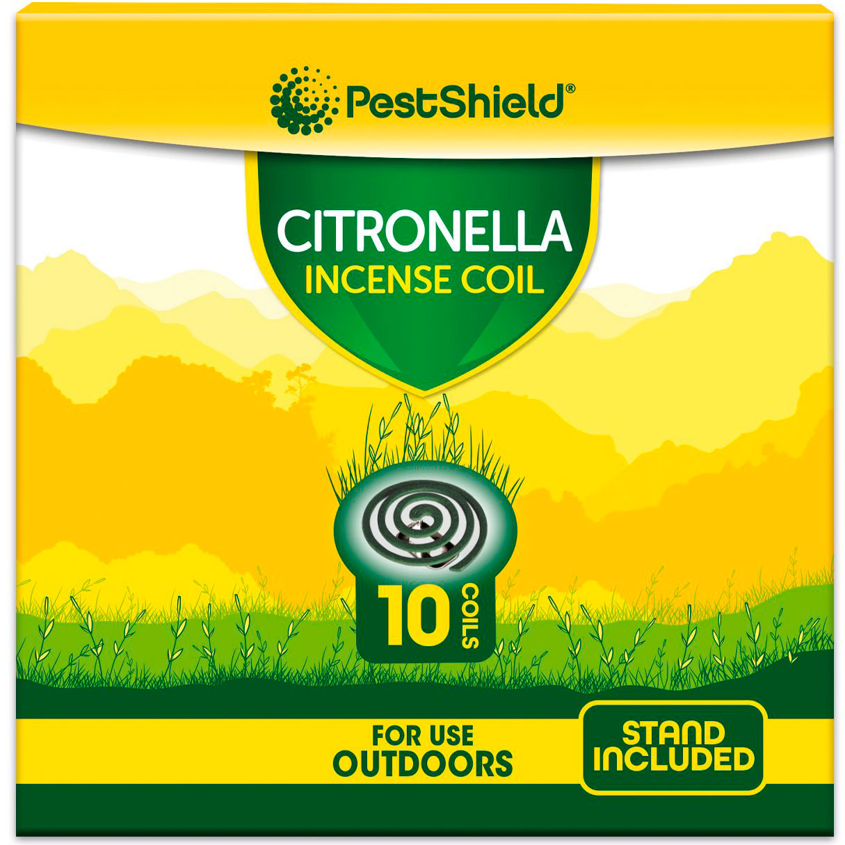 Citronella Myggeafvisende Spiraller PETSHIELD Incense Coil 10 stk.