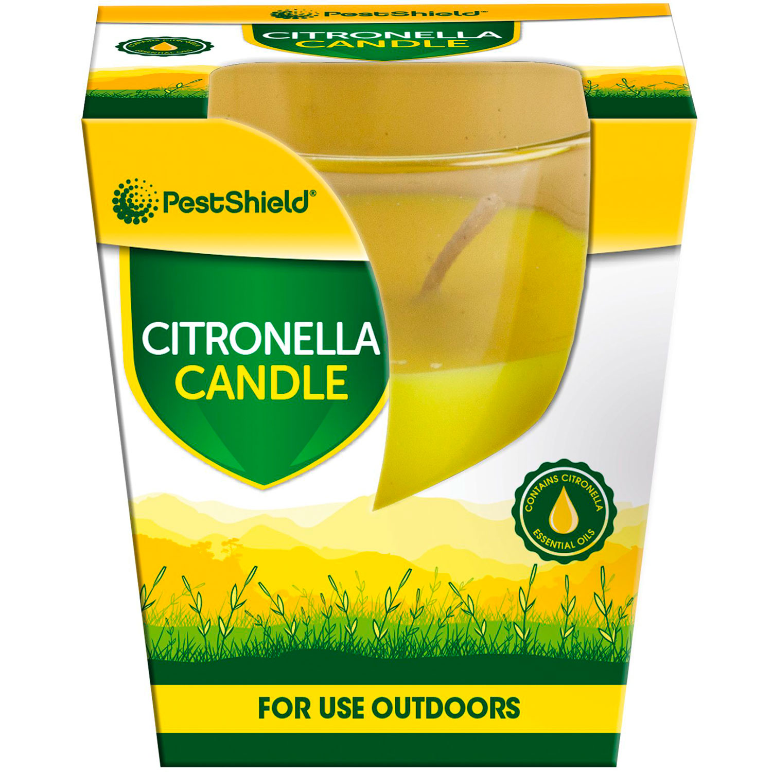 Citronella Kerze im Glas PETSHIELD Candle
