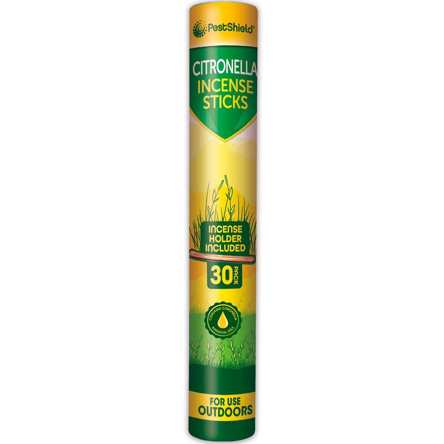 PESTSHIELD Citronella Räucherstäbchen 30 Stk. effektiver Insektenschutz für gemütliche Stunden im Freien
