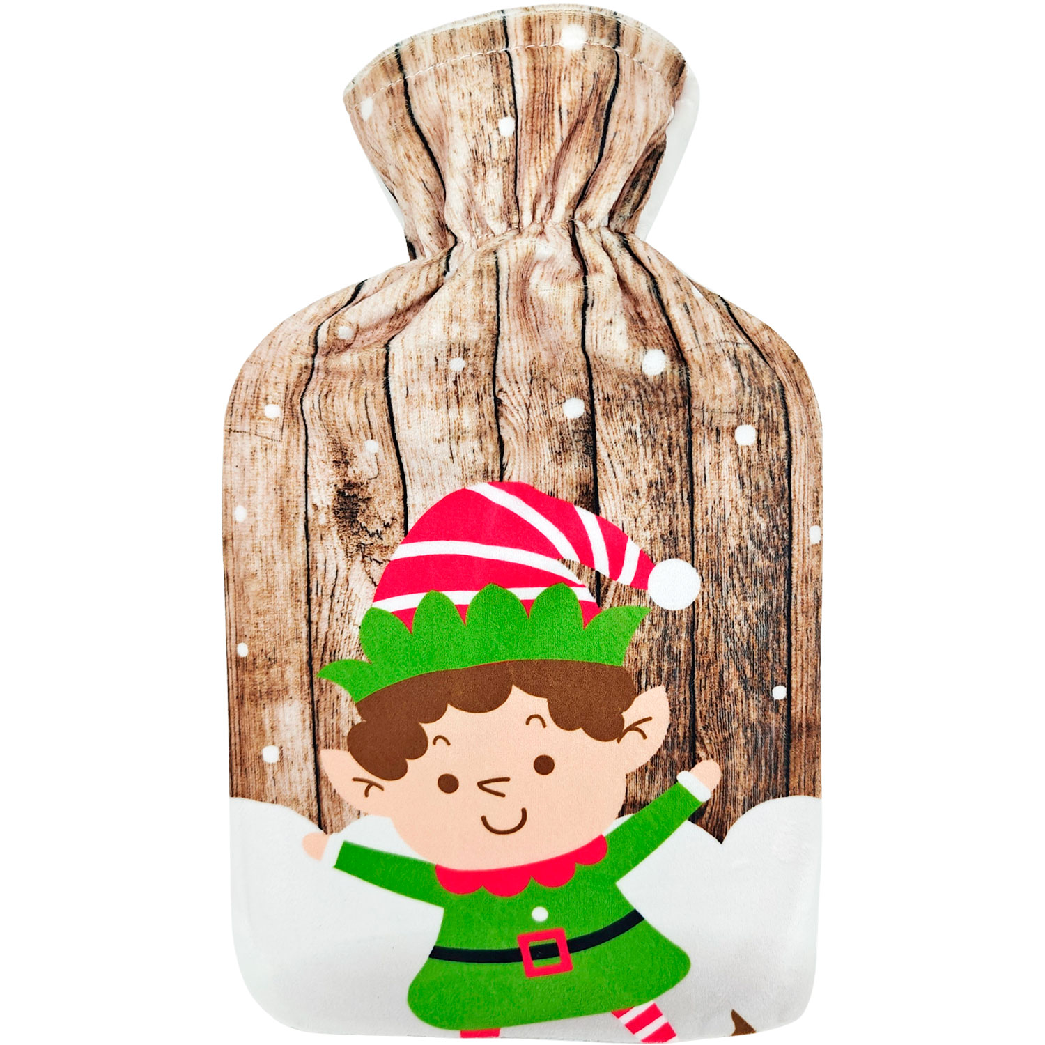 Varmedunk med hyggeligt Julemotiv 2 liter NISSE