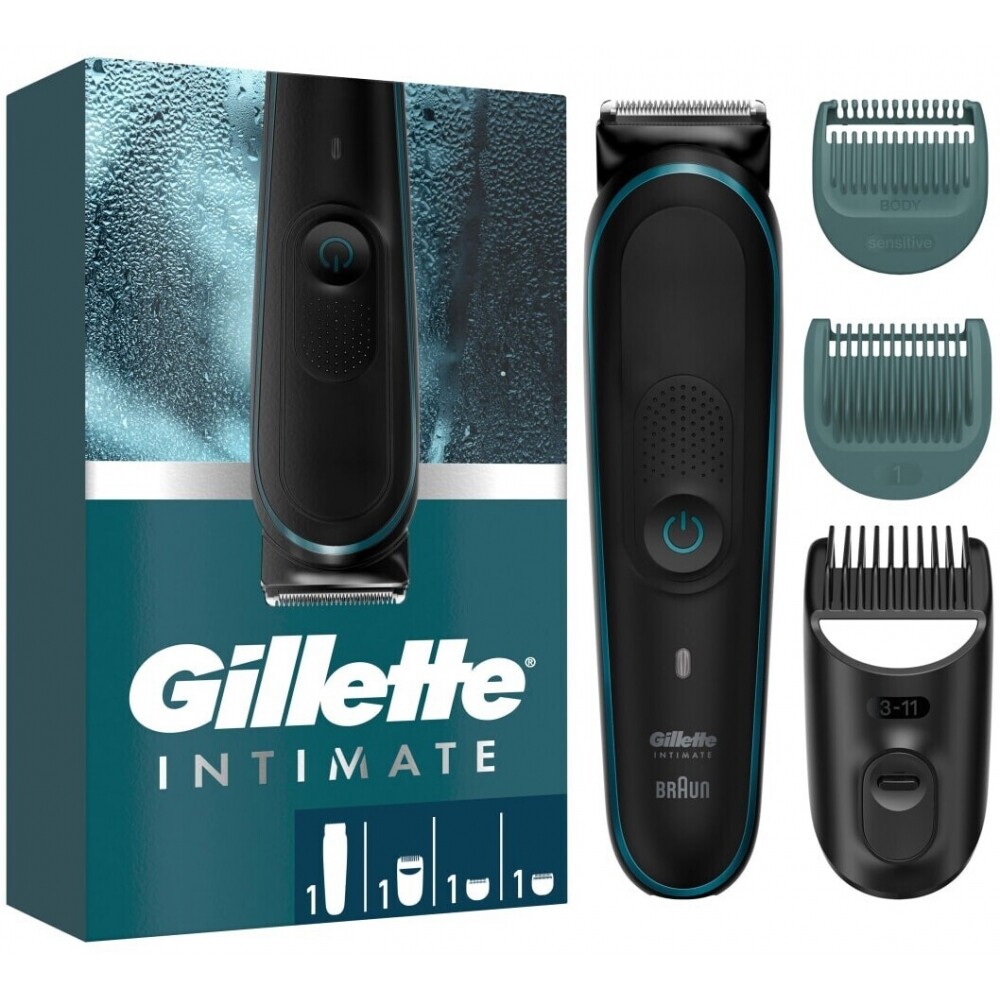 GILLETTE Intimate Hair Trimmer i5 Sanfter und effektiver Intimtrimmer für Männer