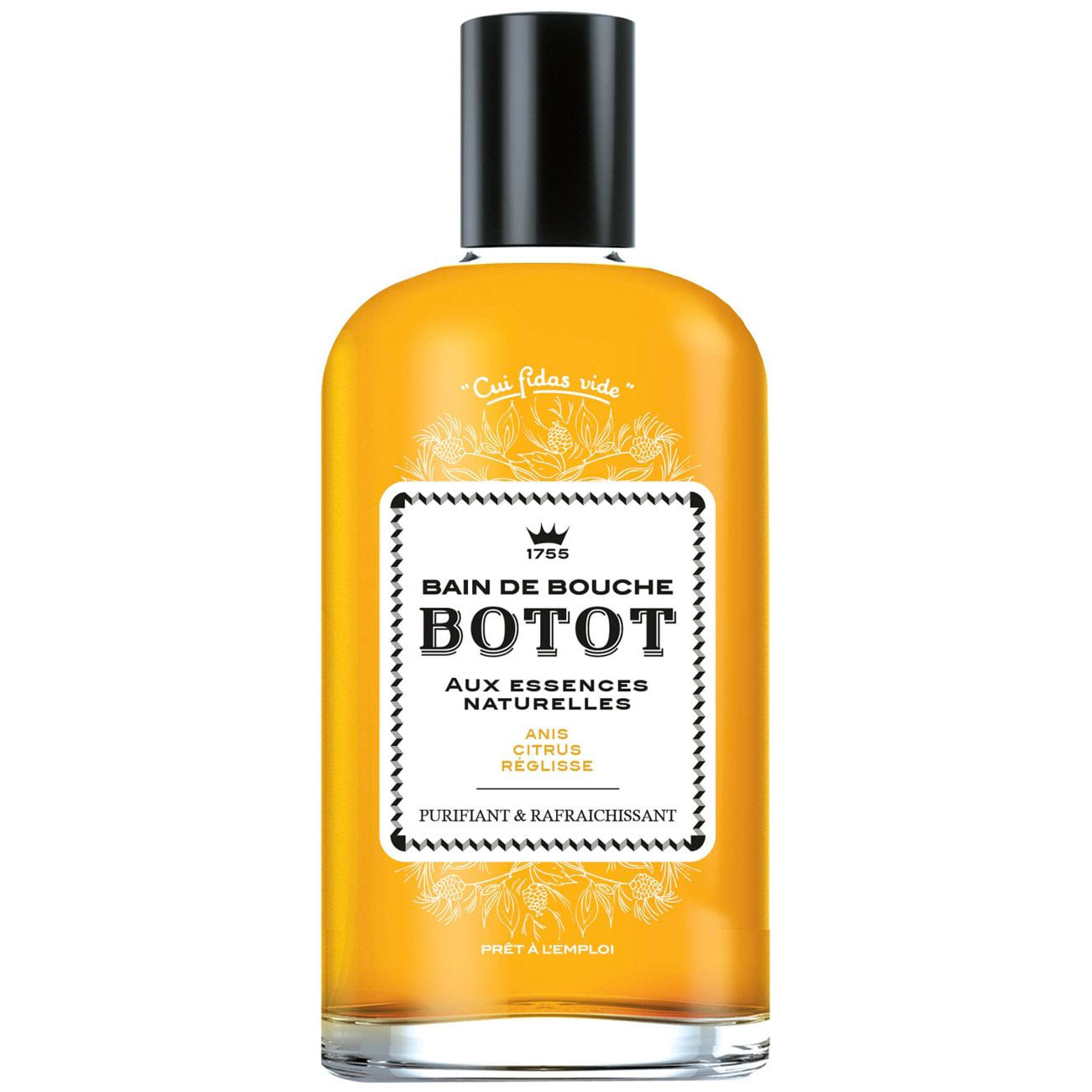 Klassische französische Munddusche mit natürlichen Essenzen BOTOT Anis & Lemon & Licorice 250 ml