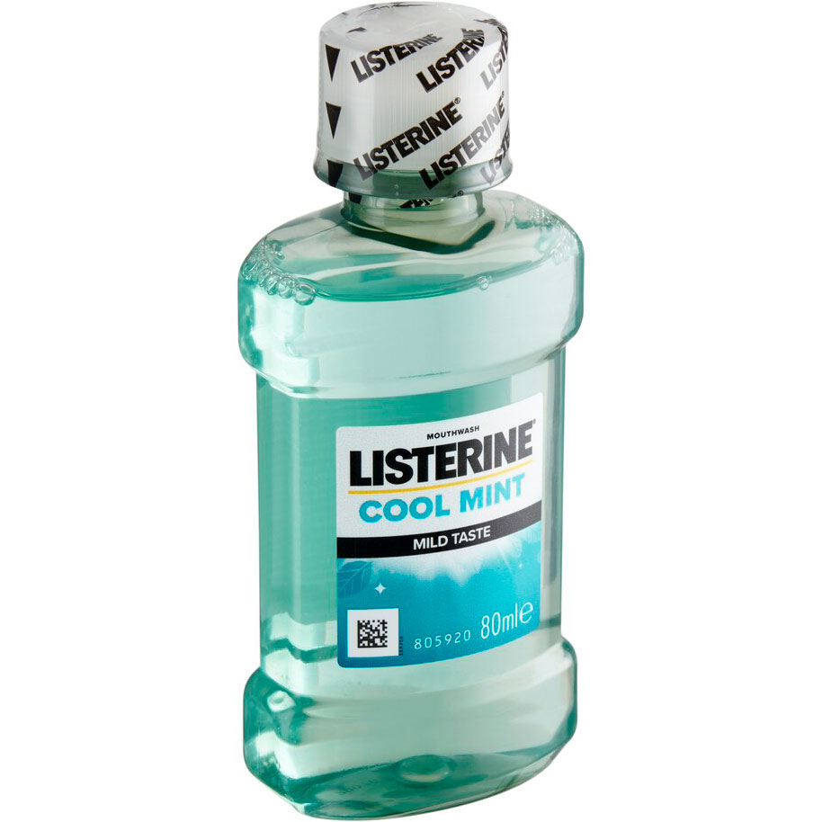 LISTERINE Mundskyl Cool Mint Mild Rejseflaske 80 ml.