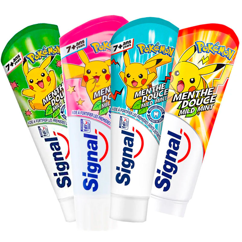 Pokémon Kinder-Zahnpasta SIGNAL Junior ab 6 Jahren Mild Mint - 75 ml