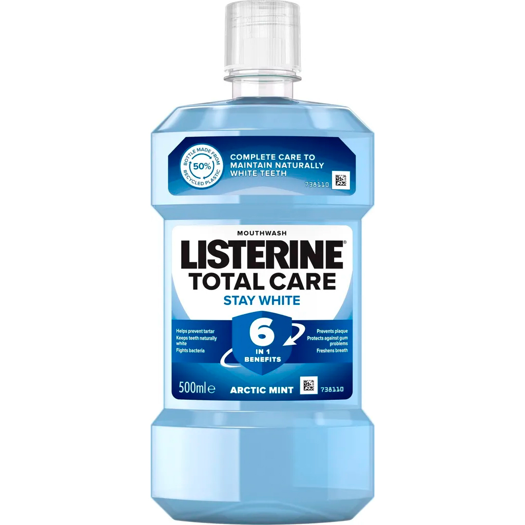 Whitening Mundskyl LISTERINE Total Care Stay White Arctic Mint 500 ml.