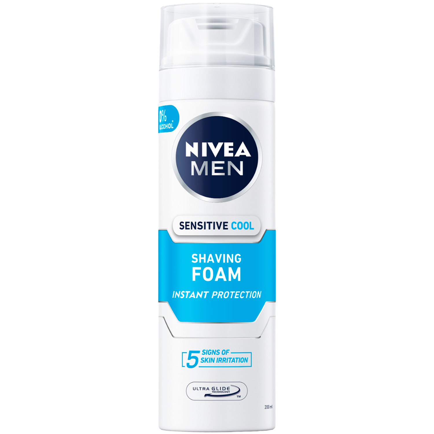 Barberskum NIVEA MEN Sensitive Cool Shaving Foam 200 ml kølende komfort til sensitiv hud
