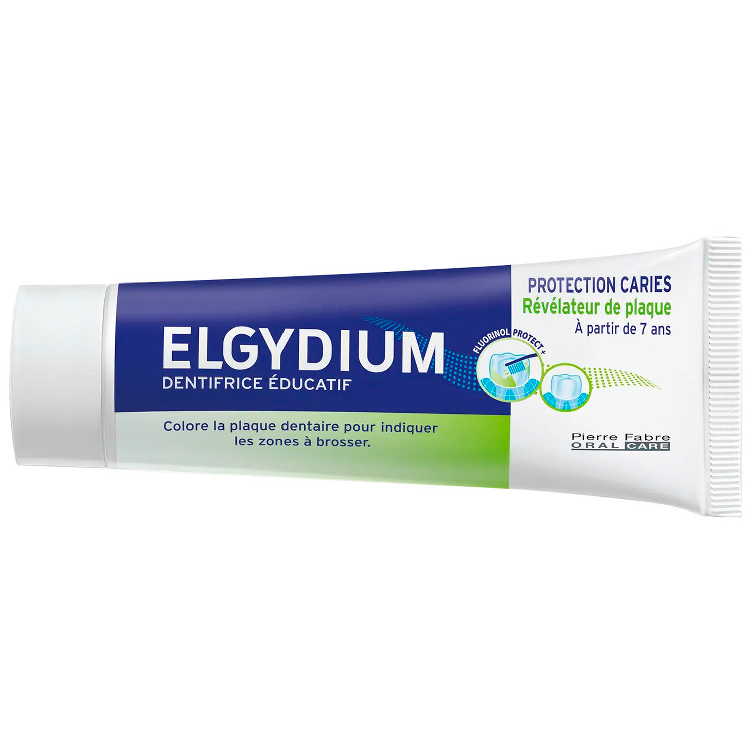 Pædagogisk Børnetandpasta med plak-indikator ELGYDIUM Educational 50 ml