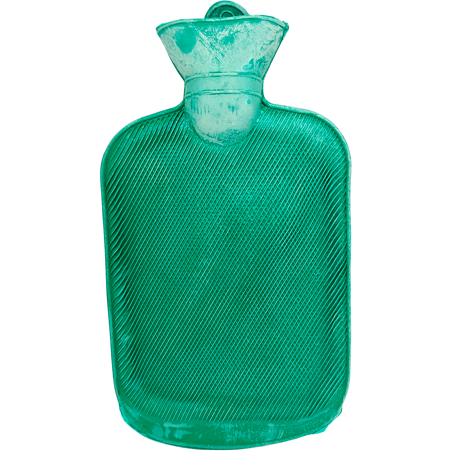 Klassisk Varmedunk i gummi (700 ml) effektiv varme til lindring og komfort GRØN