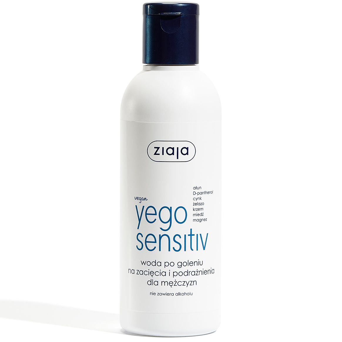ZIAJA Yego Sensitiv Aftershave 200 ml alkoholfreie Pflege für empfindliche Haut