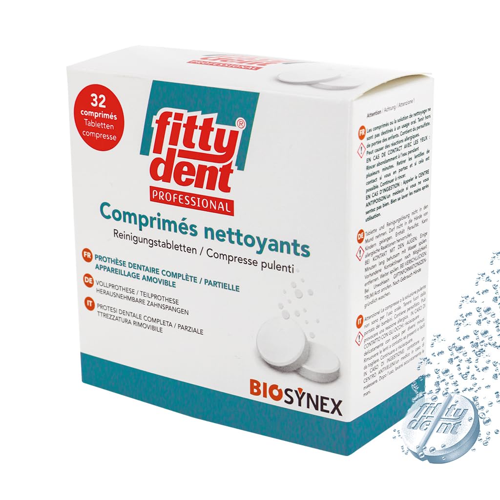 Reinigungstabletten für Prothesen FITTYDENT Professional 32 Stk.