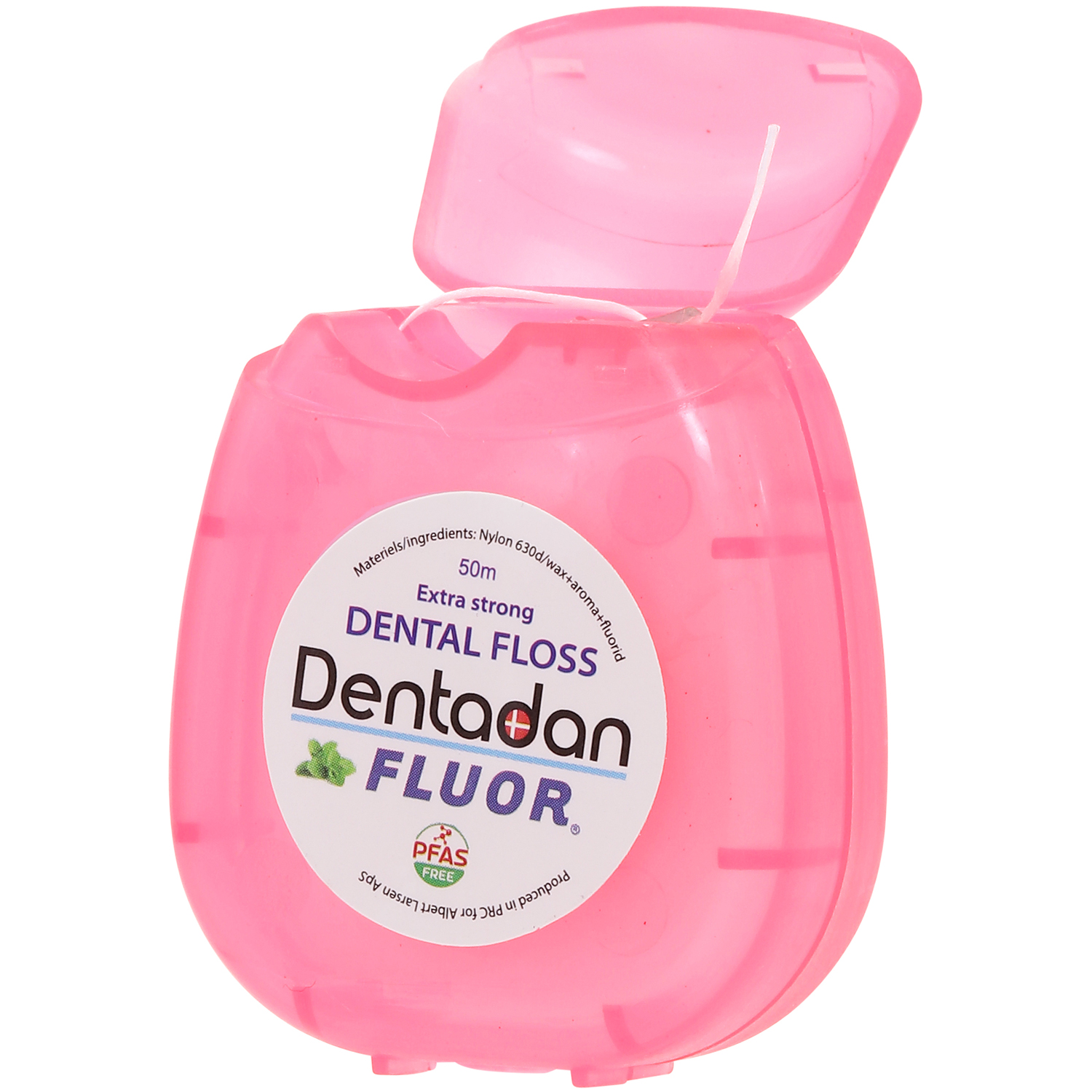 Tandtråd med Fluor DENTADAN Extra Strong Mint & Wax 50 mtr.
