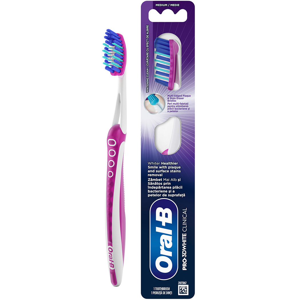 ORAL-B Zahnbürste Pro 3D White Clinical Medium