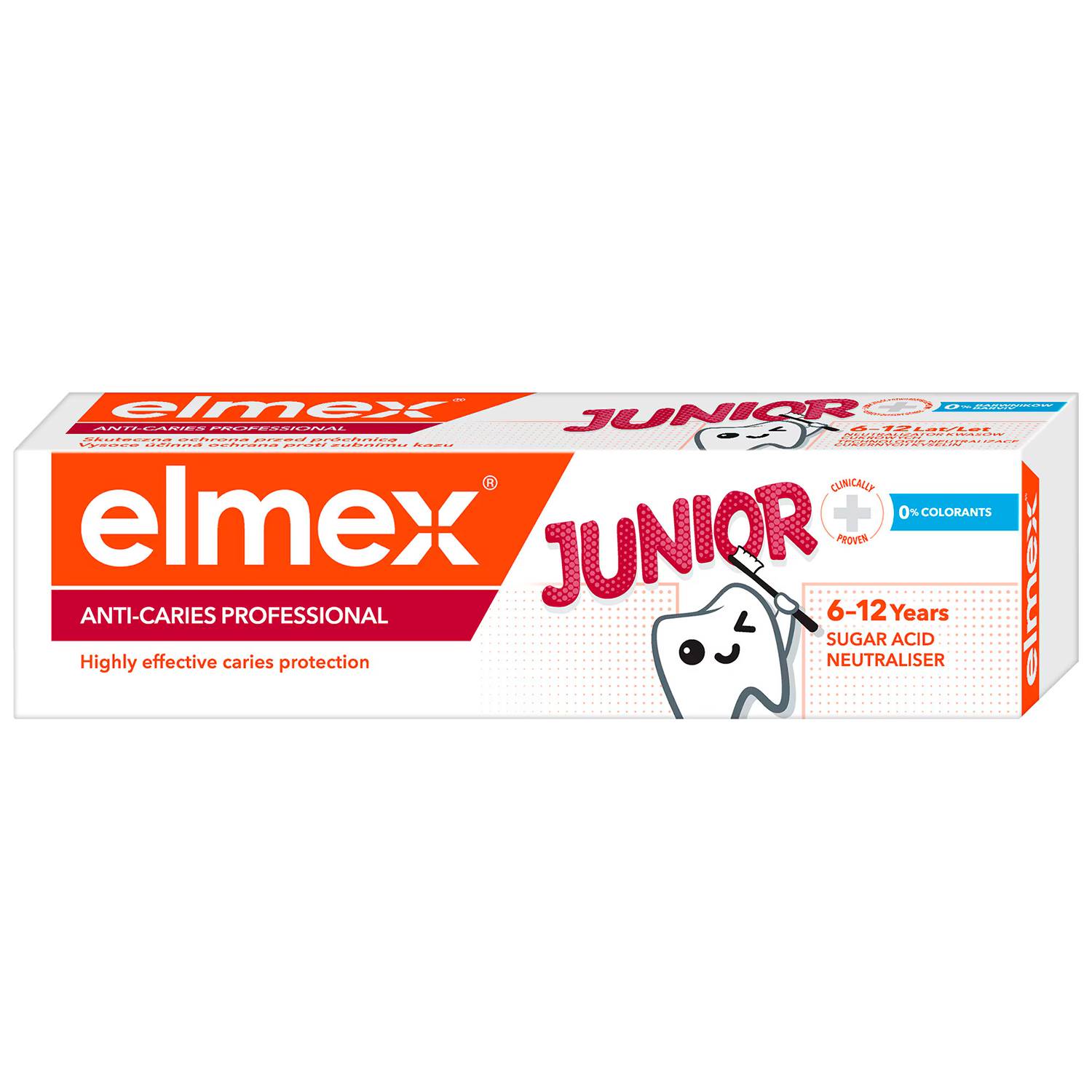 Børnetandpasta ELMEX Junior 612 år Anti-Caries Professional 75 ml