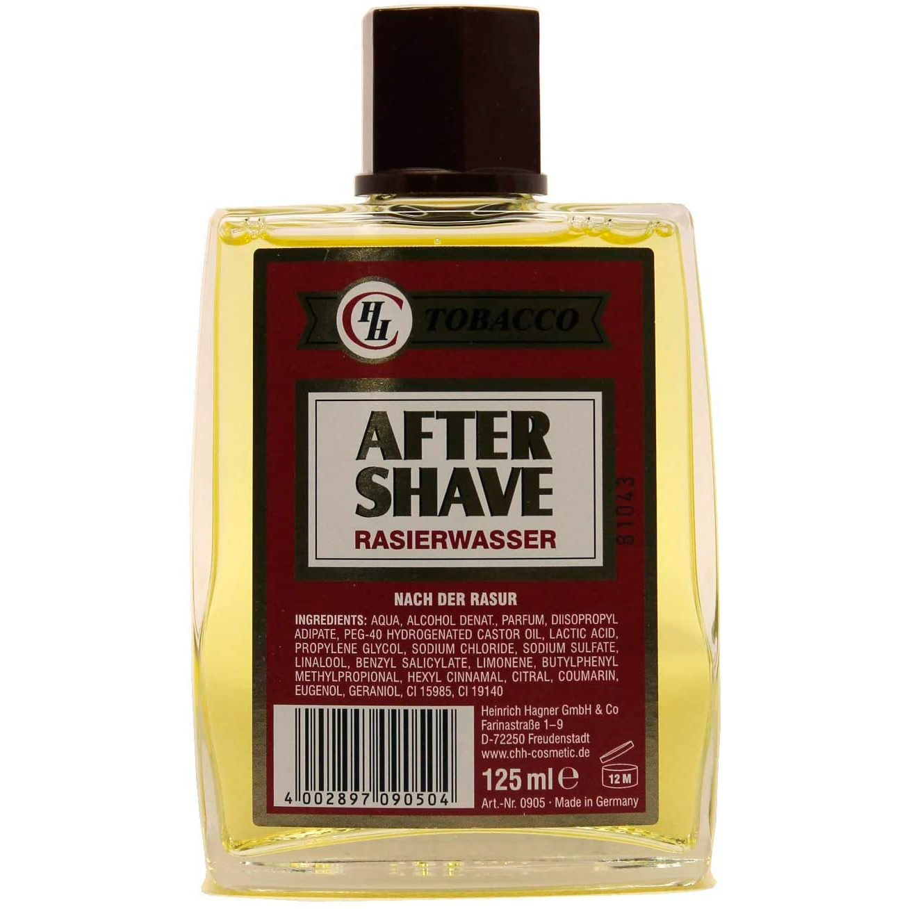 CHH Tobacco Aftershave 125 ml. Klassisches Barbershop-Finish nach der Rasur