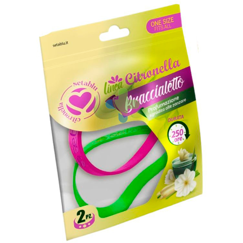 Citronella Armbånd SETABLU - Duftarmbånd til sommerbrug (2 stk.) LARGE - Myggespray & Insektmidler