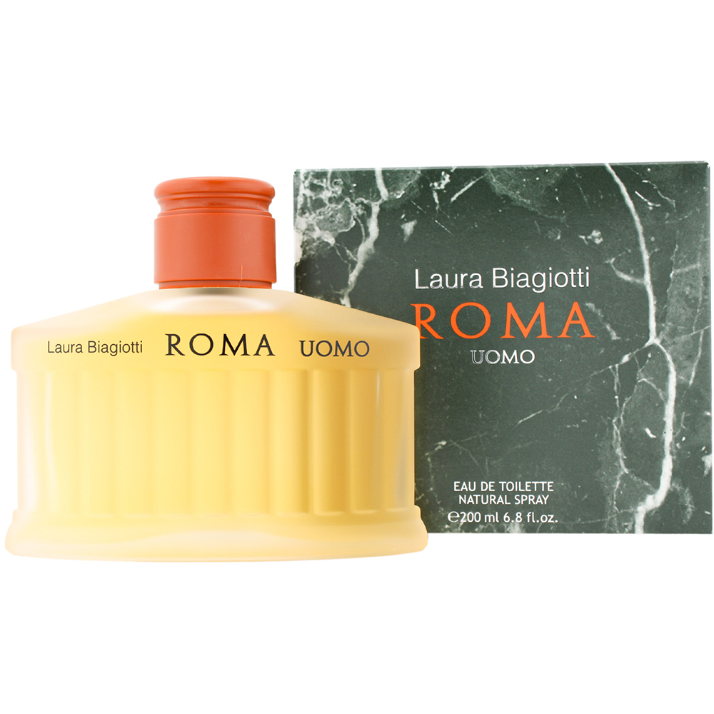 Laura Biagiotti Roma Uomo 200 ml. - Eau de Toilette Klassisk italiensk herreduft