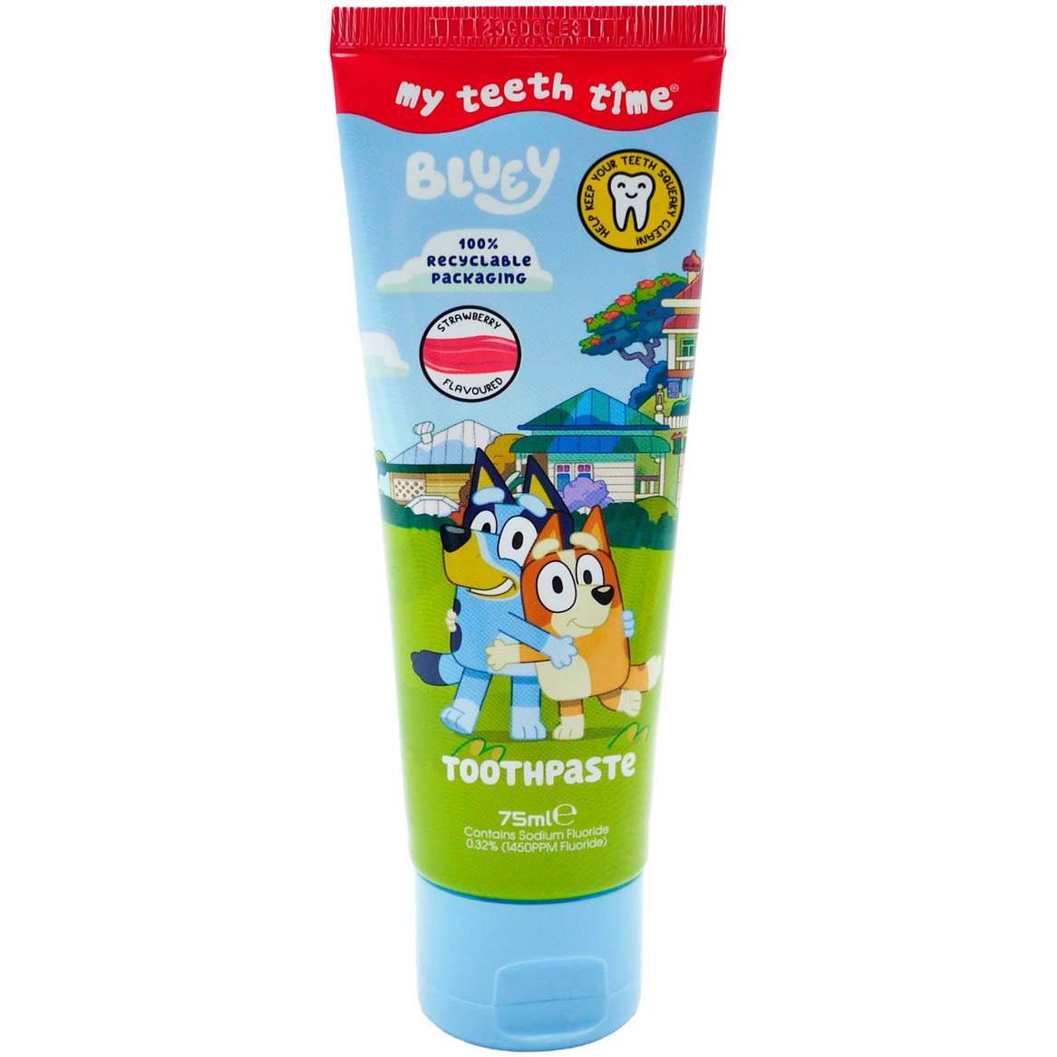 Kinderzahnpasta BLUEY My Teeth Time Strawberry 75 ml