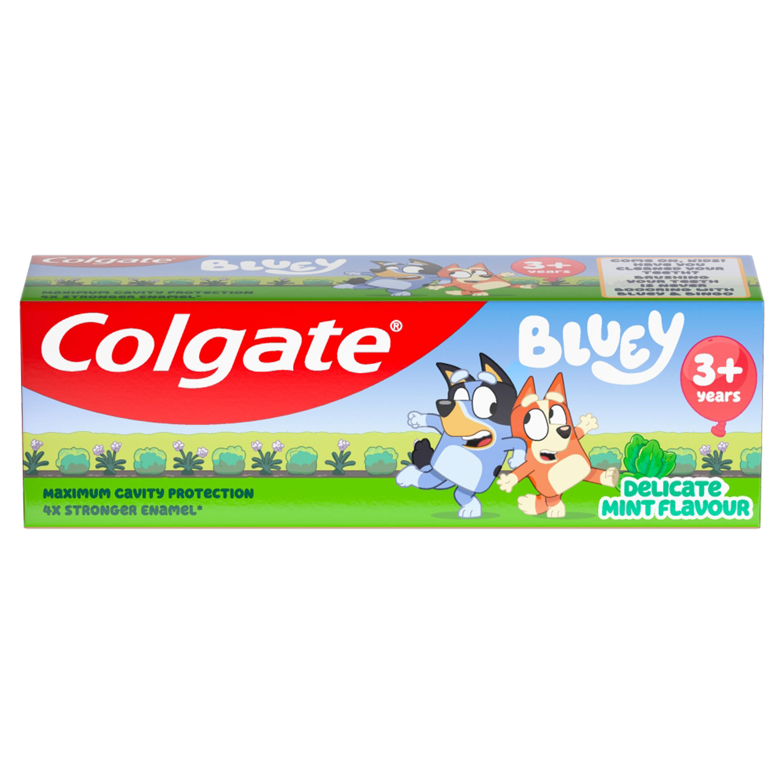 Colgate BLUEY Børnetandpasta Cavity Protection Mild Mint 50 ml. - fra 3 år