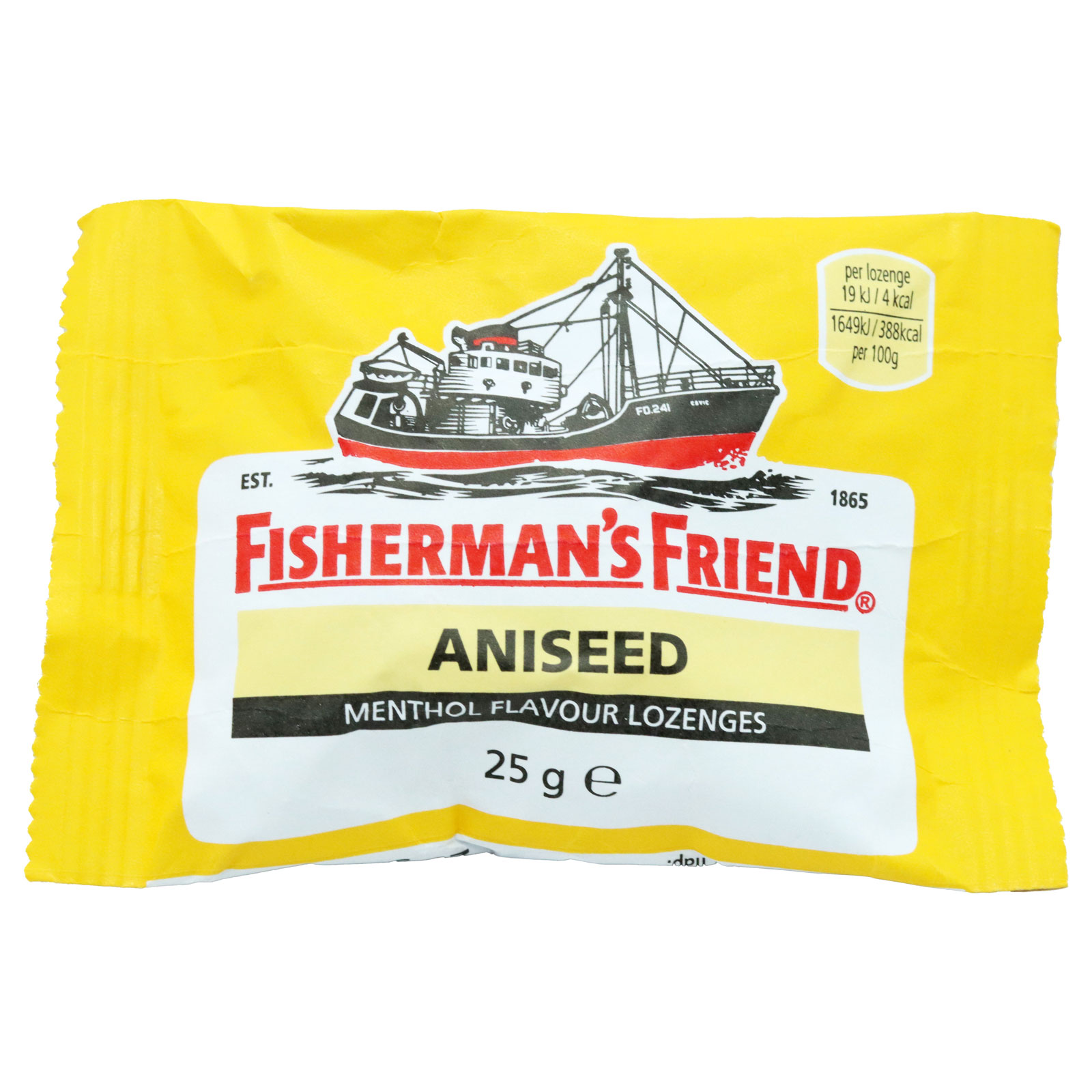 Fishermans Friend Aniseed 25 g Klassiske mentholpastiller med anis