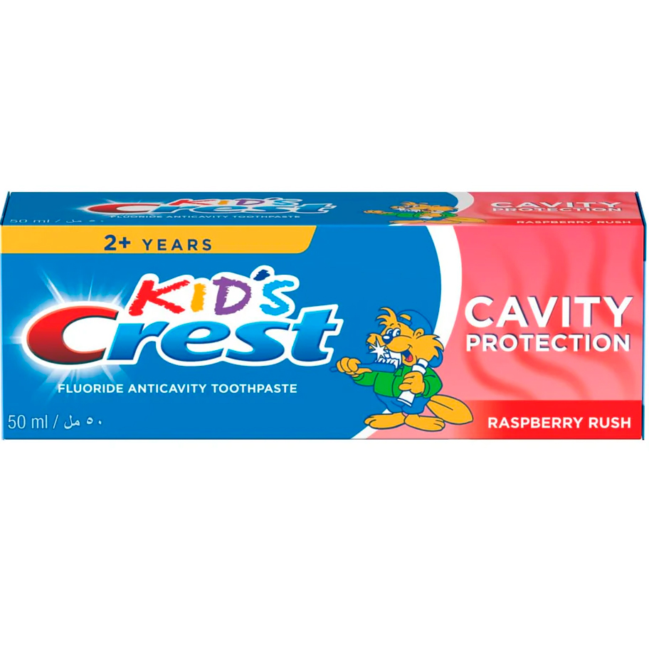 Kinderzahnpasta CREST Kids Cavity Protection Raspberry Rush 50 ml Fluor-Zahnpasta für Kinder ab 2 Jahren