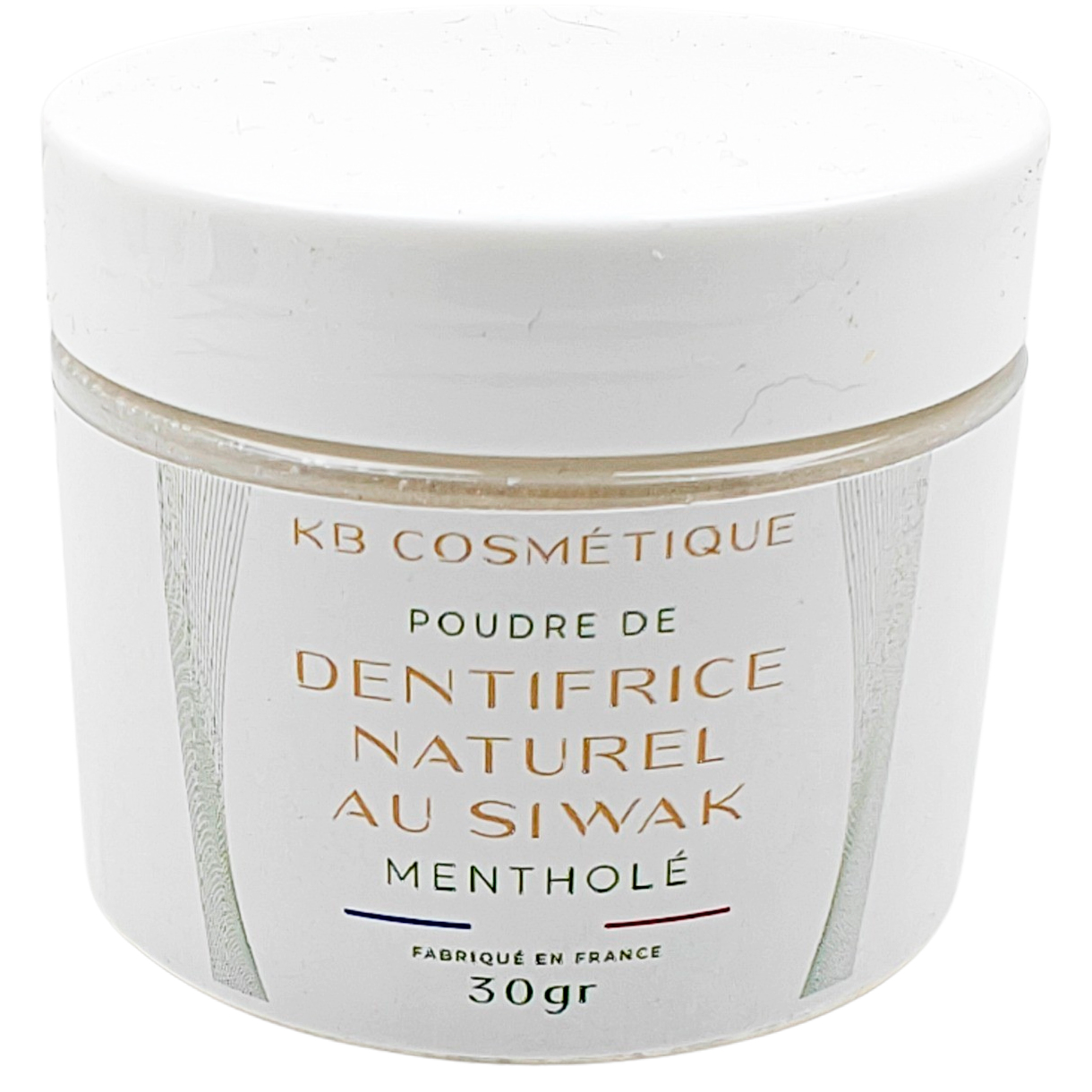 Miswak Zahnpasta Pulver KB COSMETIQUE Poudre de Dentifrice Naturel au Siwak Menthol 30 g