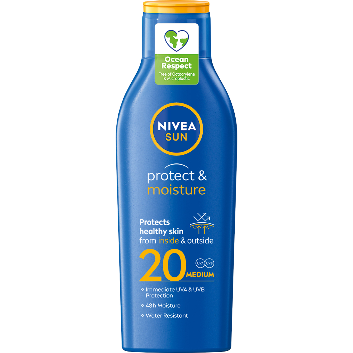 Solcreme NIVEA Sun Protect & Moisture SPF 20 (200 ml.) - Solcreme & After Sun