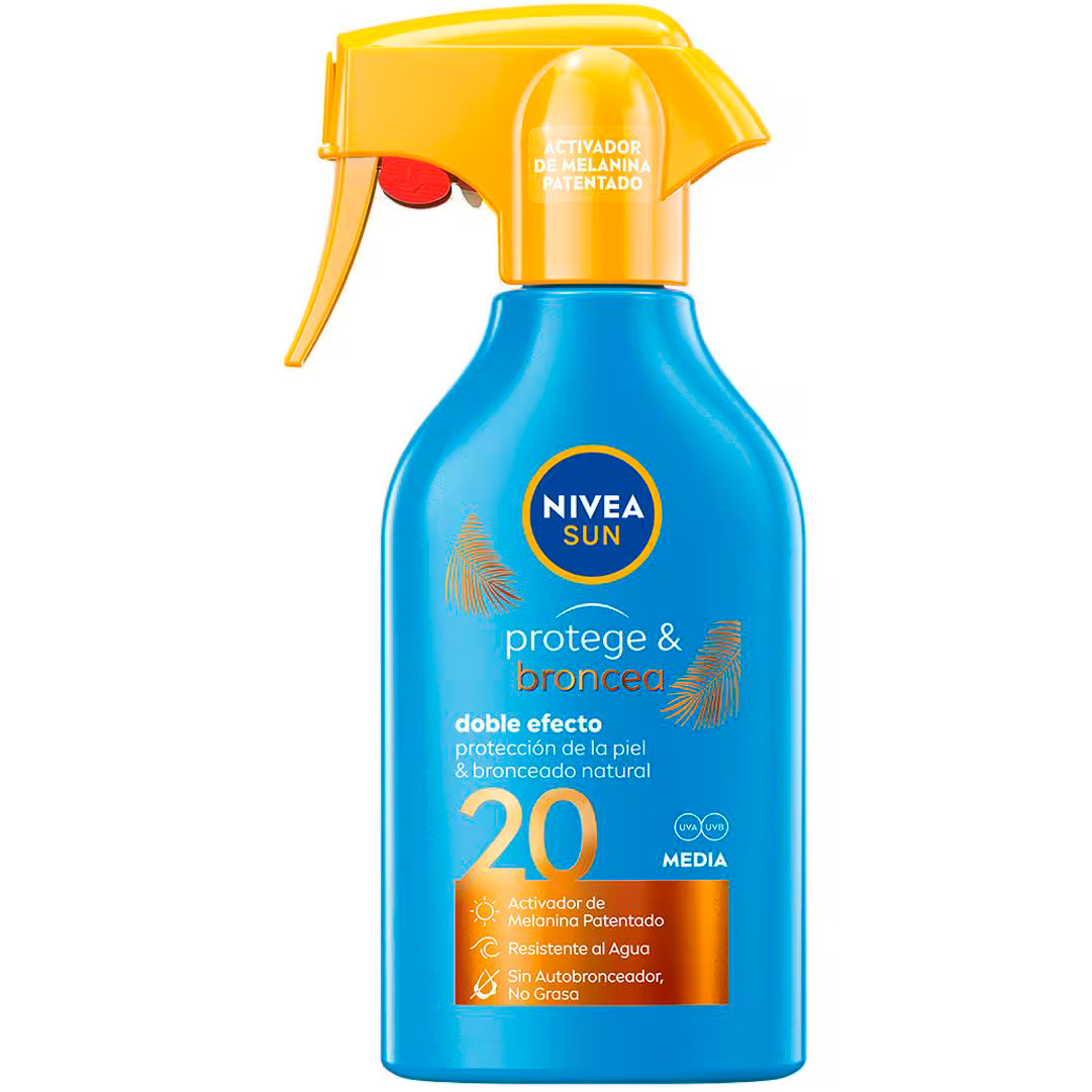 NIVEA Sun Protect & Bronze SPF 20 Spray 270 ml Mittlerer Schutz mit natürlichem Glow
