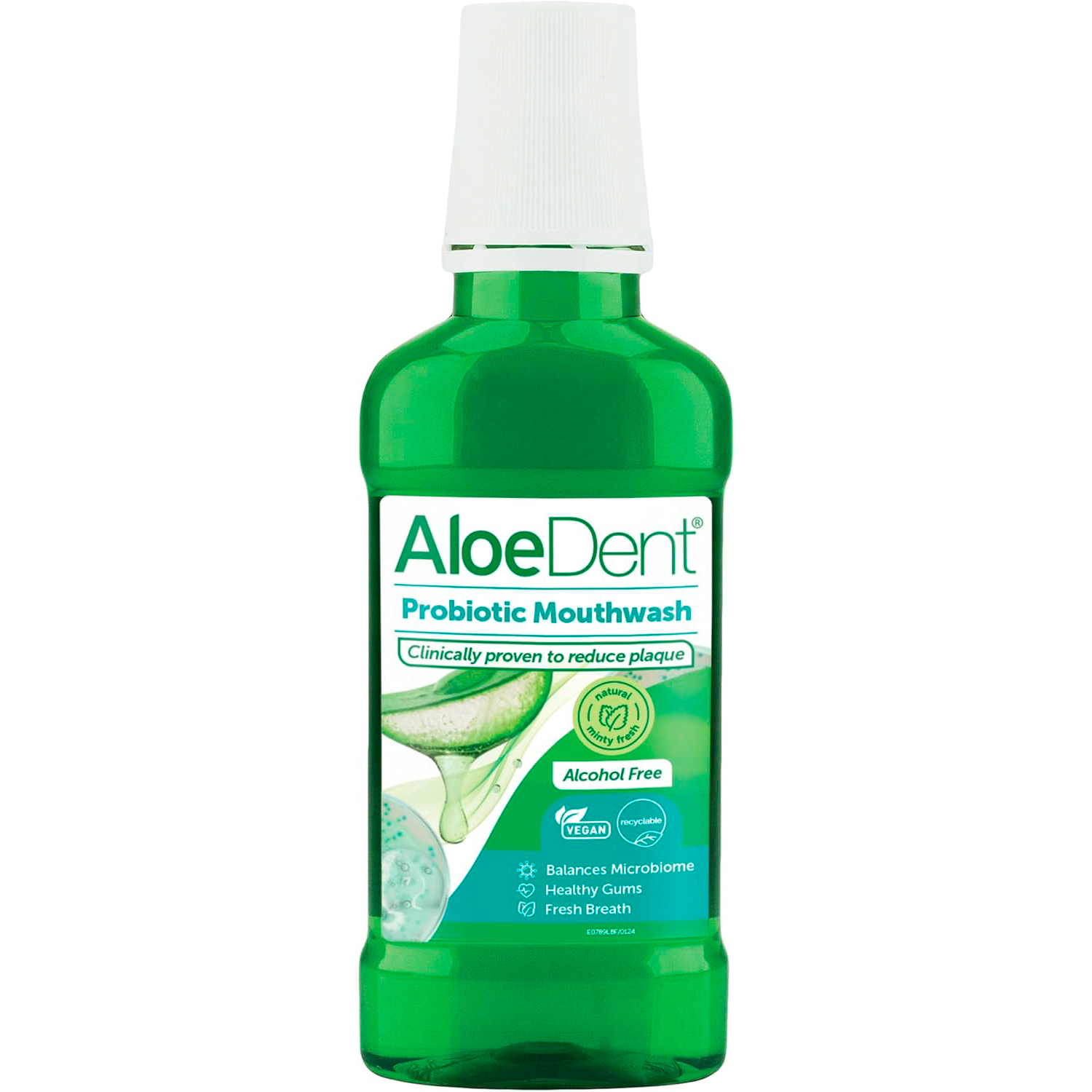 ALOEDENT Probiotic Mouthwash 250 ml. Alkoholfri mundskyl med probiotika og aloe vera