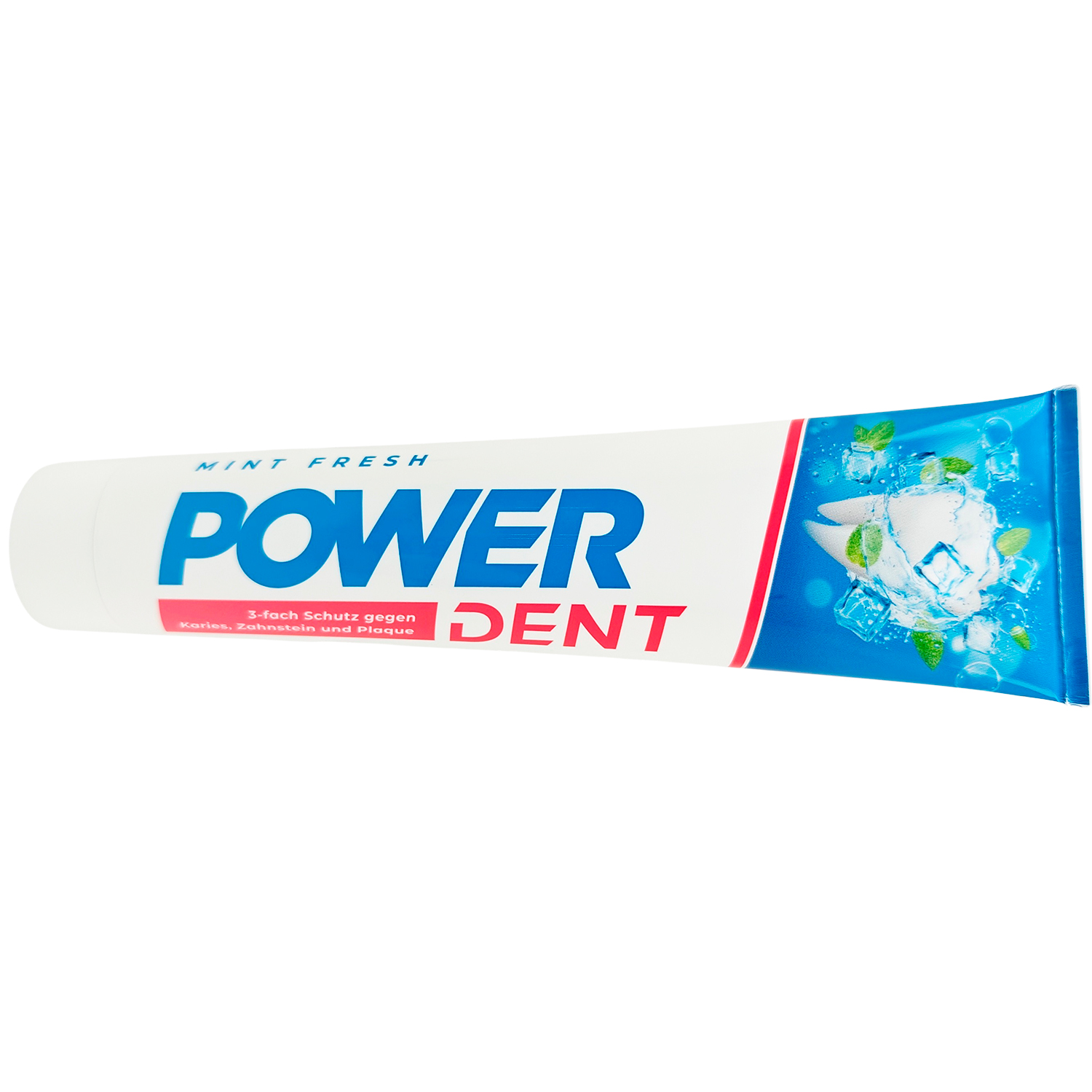 POWERDENT Mint Fresh Zahnpasta 125 ml 3-facher Schutz & frischer Atem