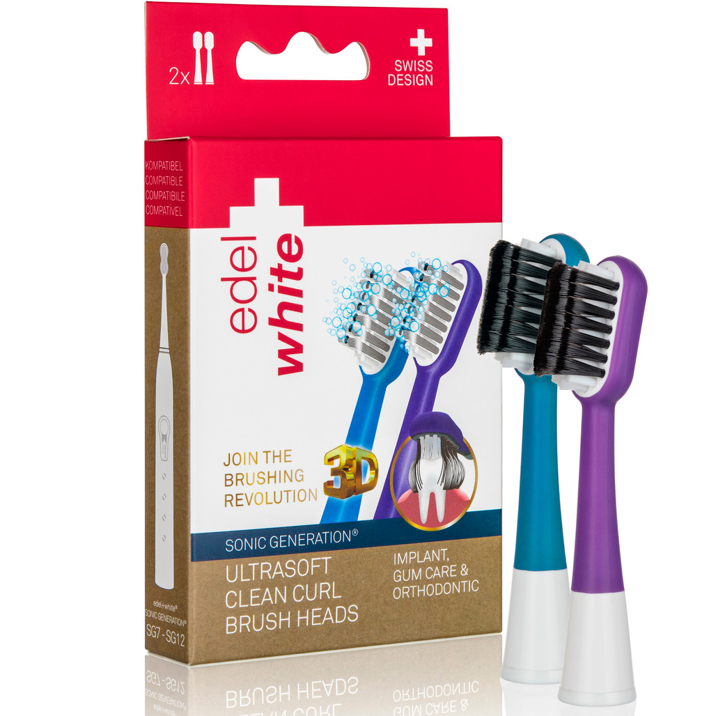 Edel-White Bürstenköpfe Sonic Generation Ultrasoft Clean Curl Brush 2 Stk.