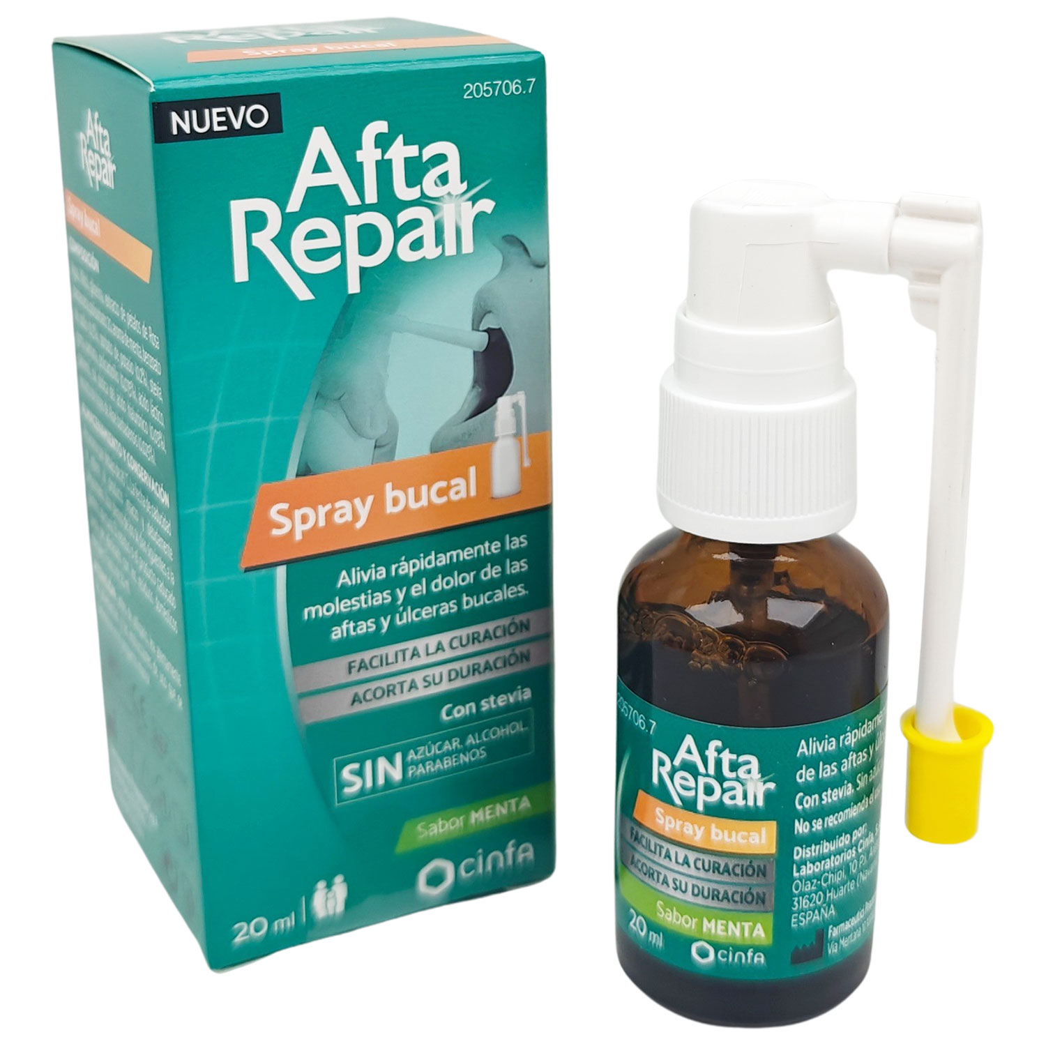 Mundspray gegen Bläschen und Mundgeschwüre AftaRepair Mint Flavour (20 ml)