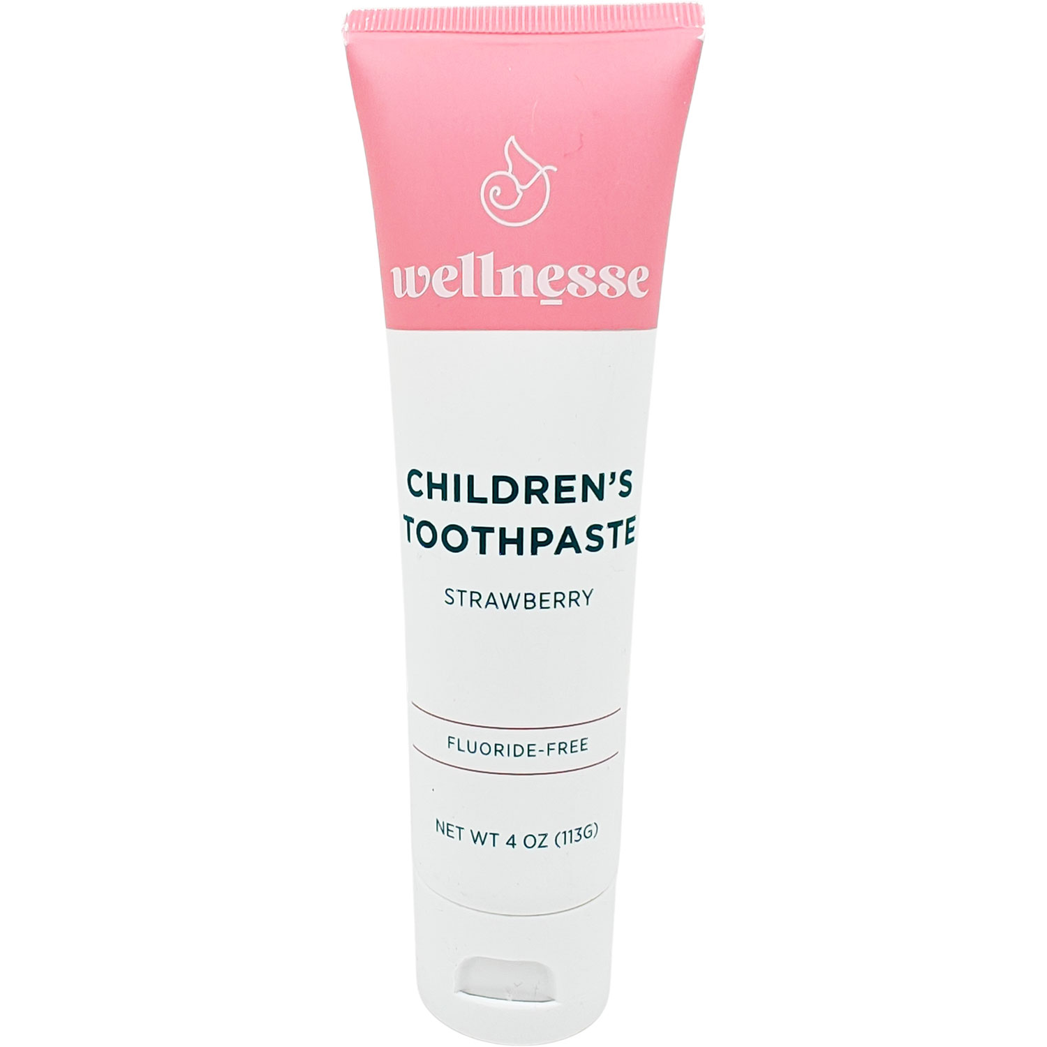Hydroxyapatite Børnetandpasta WELLNESSE Strawberry Xylitol (Fluorfri) 113g