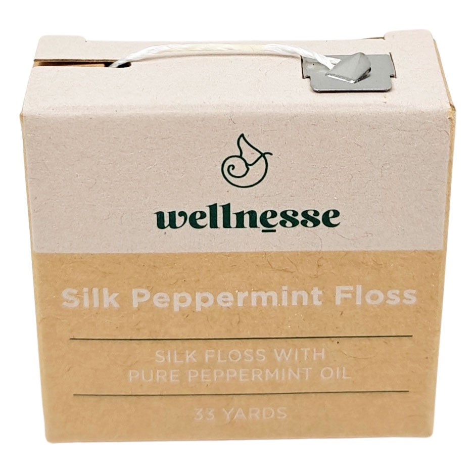 WELLNESSE Silk Peppermint Floss Naturlig tandtråd (30 m / 33 yards) - Wellnesse Tandtråd & Tandstikker - Tandtråd / Tandstikker / Flosser