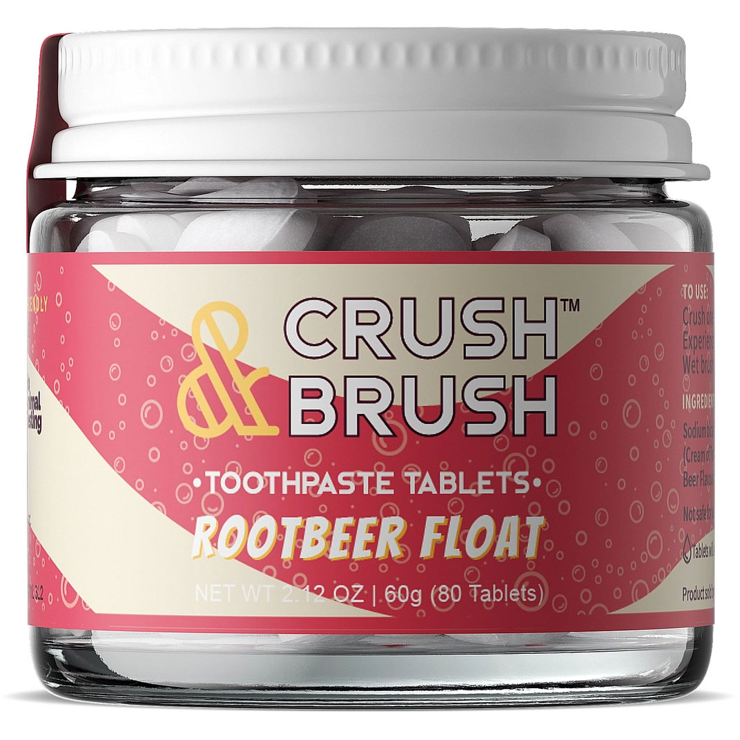 Xylitol Zahnpasta Tabletten NELSONS Crush & Brush Rootbeer Float 60g