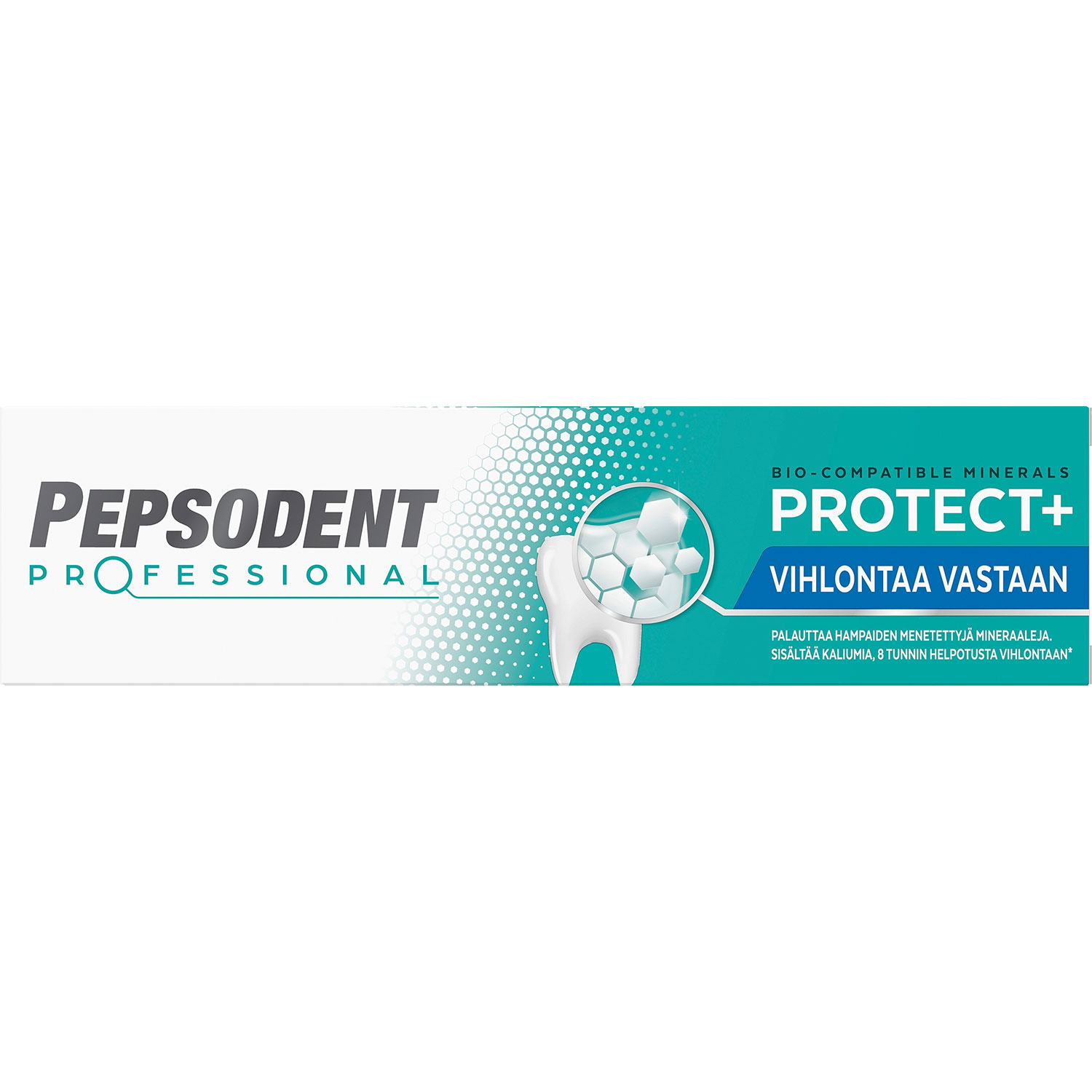 Hydroxyapatite Tandpasta PEPSODENT Professional Protect+ mod isninger og svækket emalje (75 ml.) - Pepsodent Tandpasta