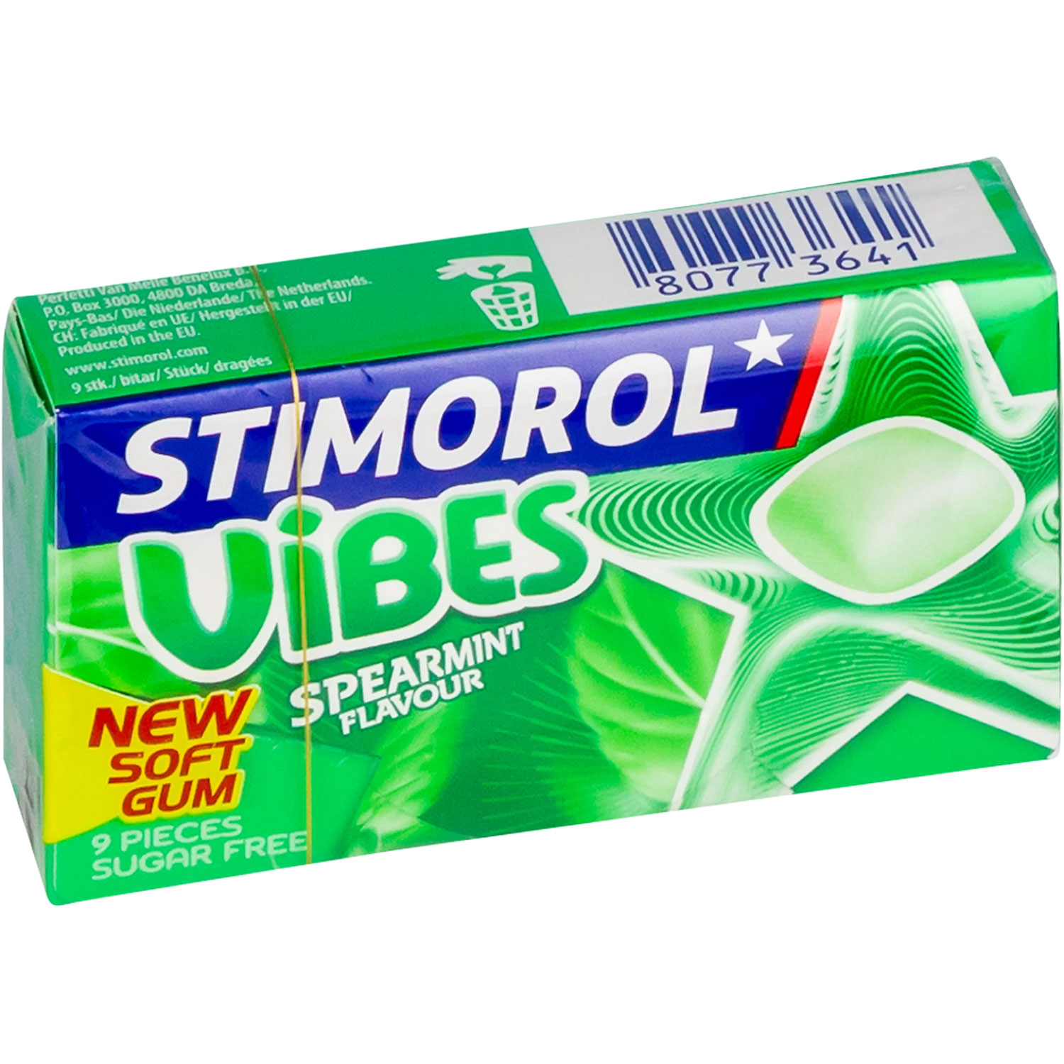 STIMOROL Tyggegummi Vibes Spearmint (21g) Sukkerfri tyggegummi med frisk mintsmag