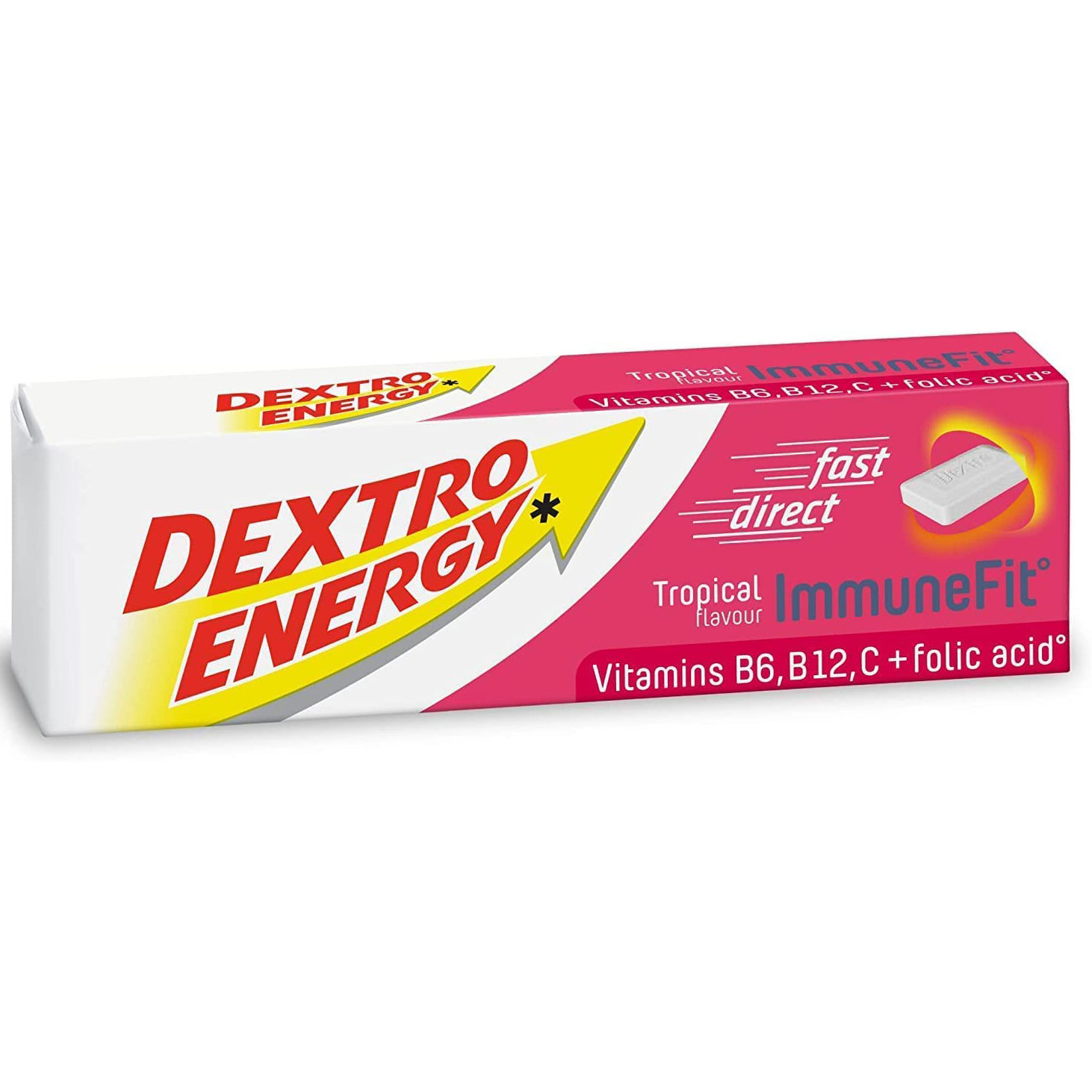 DEXTRO ENERGY Tropical + vitamin B6, B12, C & Folic Acid (47gr)