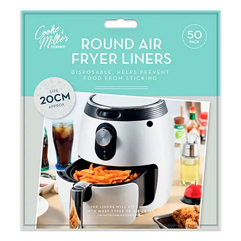 Air fryer Papier Ø20 cm 50 Stk. perfekt für größere air fryers
