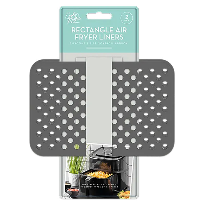 Air fryer Silikon liner 20 x 14 cm – wiederverwendbar (2 Stk.)