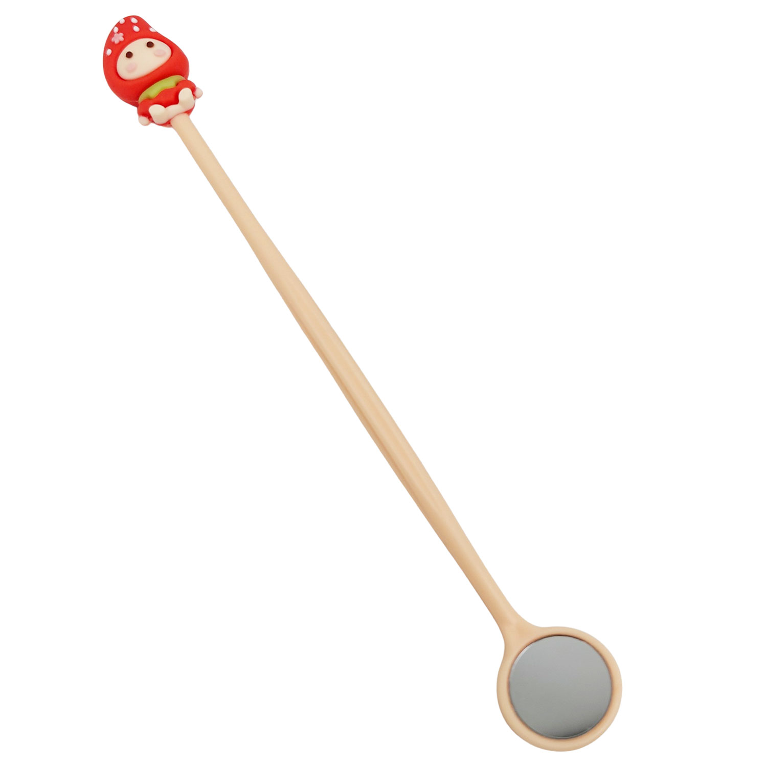 Brillant Kids Anti-Beschlag Mundspiegel 1 Stk. Farbiger Zahnarztspiegel für Kinder BEIGE